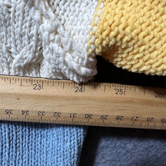 POL Colorful Crochet Granny Square Cardigan Sweater Knit Size M Patchwork - Picture 6 of 10